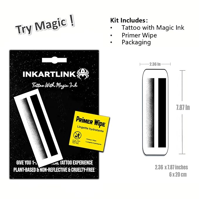 INKARTLINK semi-permanent temporary tattoos, realistic arm tattoos, waterproof and non-reflective, exquisite packaging, unique design (Armband 2)