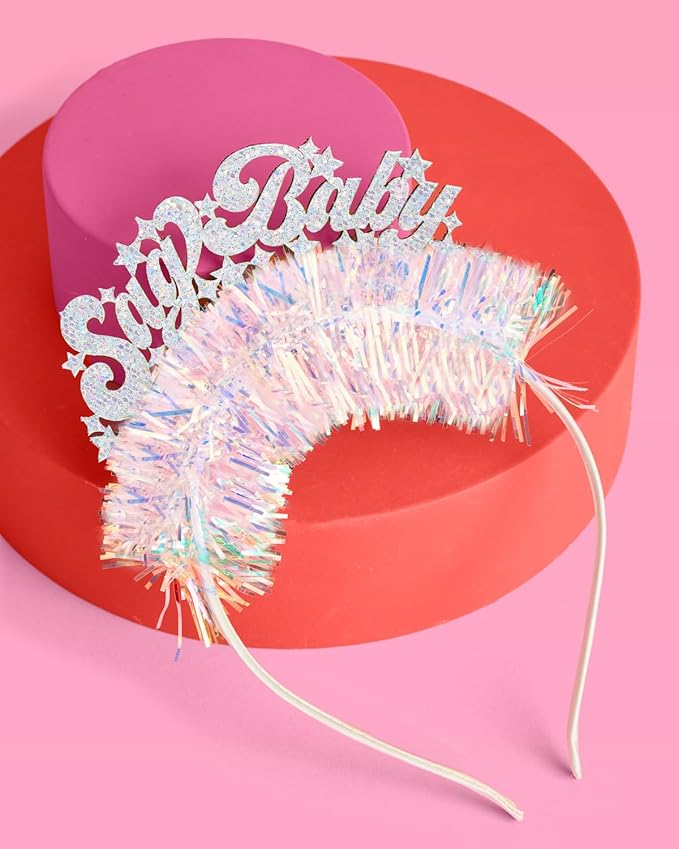 xo, Fetti Sagittarius Baby Headband - Fits Adult + Child | Zodiac Sag Hair Accessory, Horoscope Favor, Astrology Birthday Party Decorations