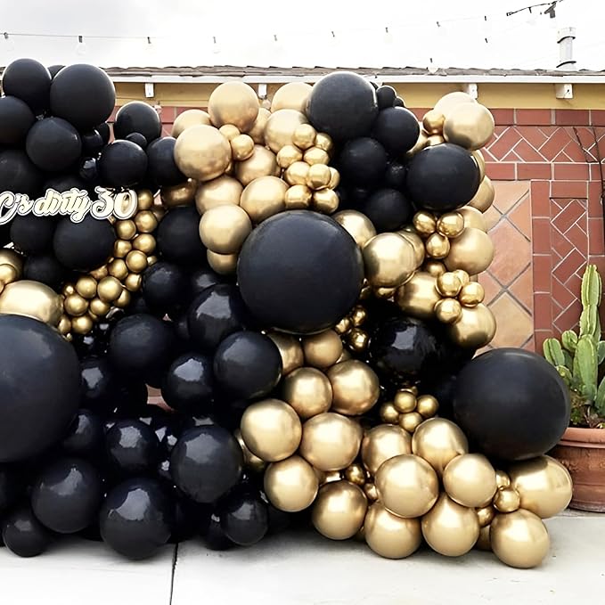 Metallic Gold Balloons, 66pack 12inch Chrome Gold Latex Party Balloons for Graduation, Wedding, New Year, Birthday, Baby Shower, Anniversary Party Decorations