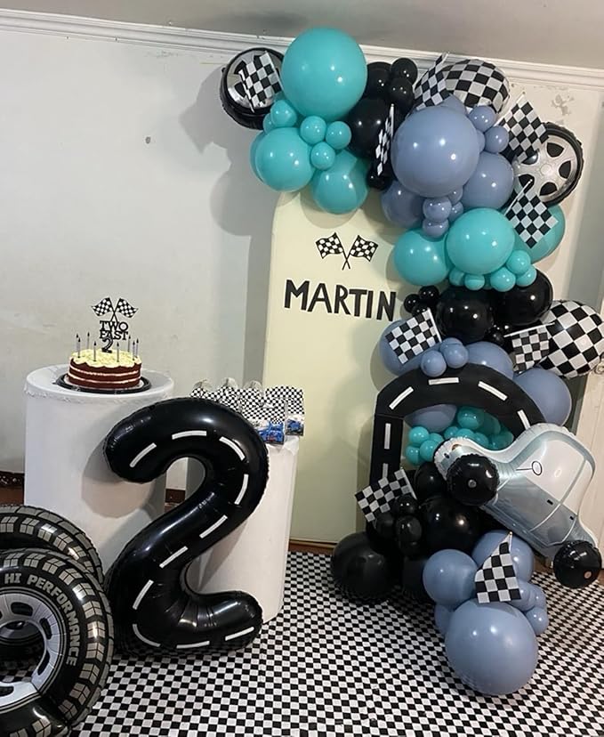 Smlpuame 40 inch Number Balloon 0-9 Black Large Number 2 Balloons,Digital Balloons for Birthday Party Celebration Decorations Supplies, Helium Foil Number Balloons for Wedding Anniversary