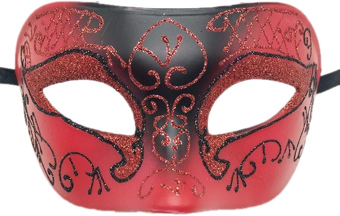 Coolwife Couples Masquerade Masks Metal Venetian Mardi Gras Party Evening Prom Costume Mask