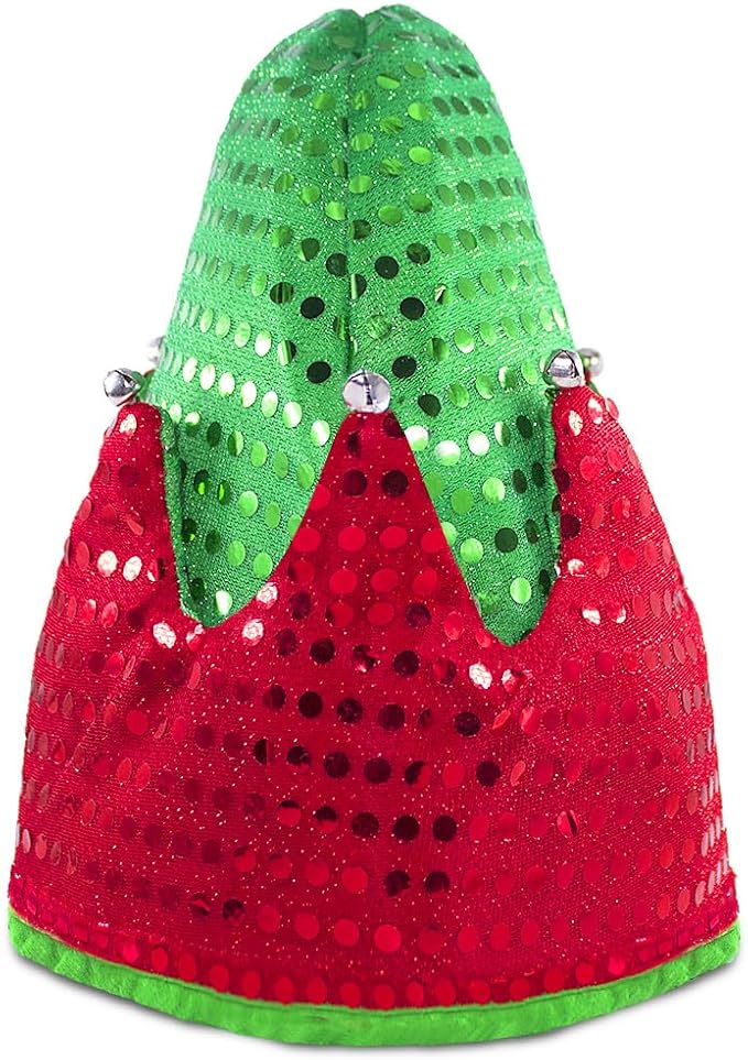 Elf Hat Felt Elf Hat with Jingle Bells Santa Hats Hat Great Holiday Party Costume New Year Gift Ideas and Accessory