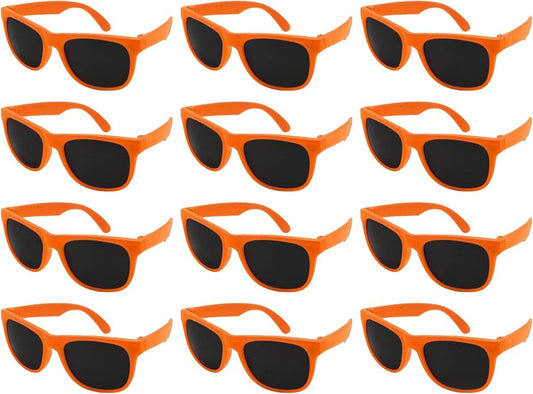 EDGEIWEAR 80s Neon Party Sunglasses for Adult Party Favors with CPSIA certified-Lead(Pb) Content Free
