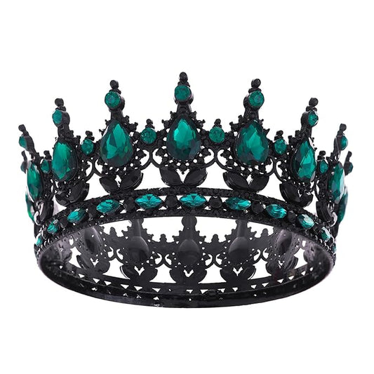 Queen Crown for Women Crystal Tiara for Girl Rhinestone Wedding Headband for Bride Hair Accessories for Costume Birthday Party Prom Gifts