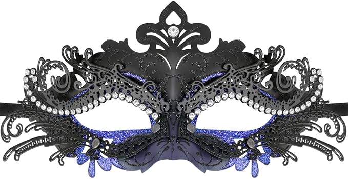 Coddsmz Couple Masquerade Mask Set - Venetian & Mardi Gras Mask for Women & Men