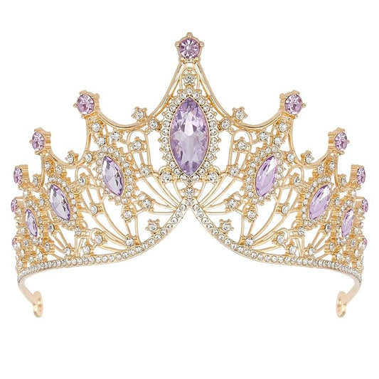 Tiaras Headbands Crown for Women and Girls, Princess Rhinestone Crown for Bridal, Crystal Queen Tiara Head Band Hair Accessories for Prom Wedding and Party