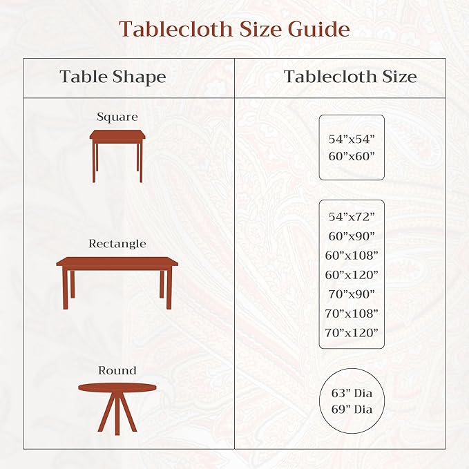 Maison d' Hermine Table Cloth Round Table 100% Cotton 63 Inches Fall Tablecloth Reusable Everyday Use for Thanksgiving Christmas Decorations Dining Farmhouse Party (Rural Christmas)