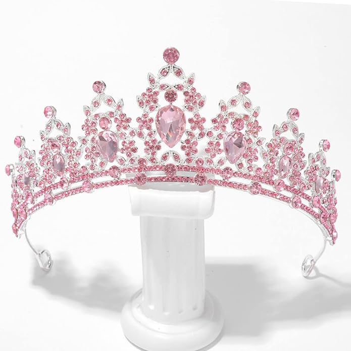 tiaras and crowns for women queen crowns for Women and Girls Crystal Princess Tiaras Rhinestone Tiaras For Wedding Bridal Birthday Prom Pageant Party