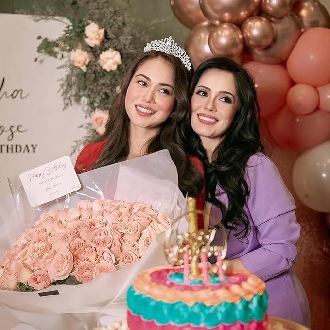 Sweet 16 Birthday Crown and Sash for Girls, Sweet 16th Sashes and Tiara Set, 16th Birthday Party Decorations for Women Accessories Gifts for Girl