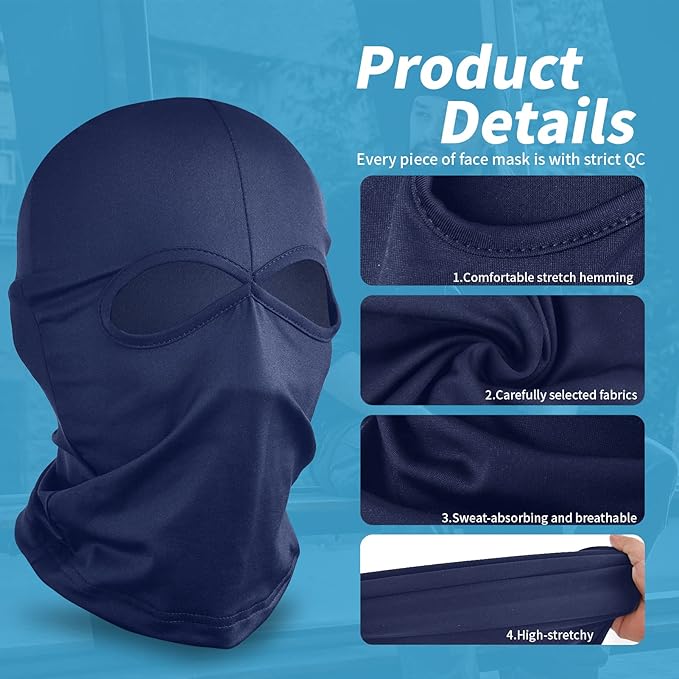 YESLIFE Ski Mask, Balaclava Face Mask for Boys and Girls – Cosplay Costume Accessory for Halloween Party