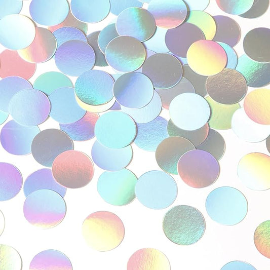 Iridescent Disco-Holographic Party-Decorations Confetti - 300pcs Wedding Birthday Dining Table Centerpiece,Bachelorette Baby Bridal Shower Engagement Valentines Decor Lasting Surprise