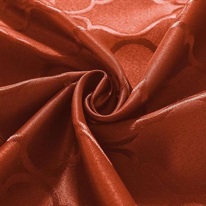 SASTYBALE Fall Jacquard Napkins 20x20 Inch - Flower Pattern Rust Red Polyester, Spill Proof Wrinkle Resistant, Tabletop Decor for Thanksgiving Turkey Dinner, Fall Kitchen Dining & Holiday Parties