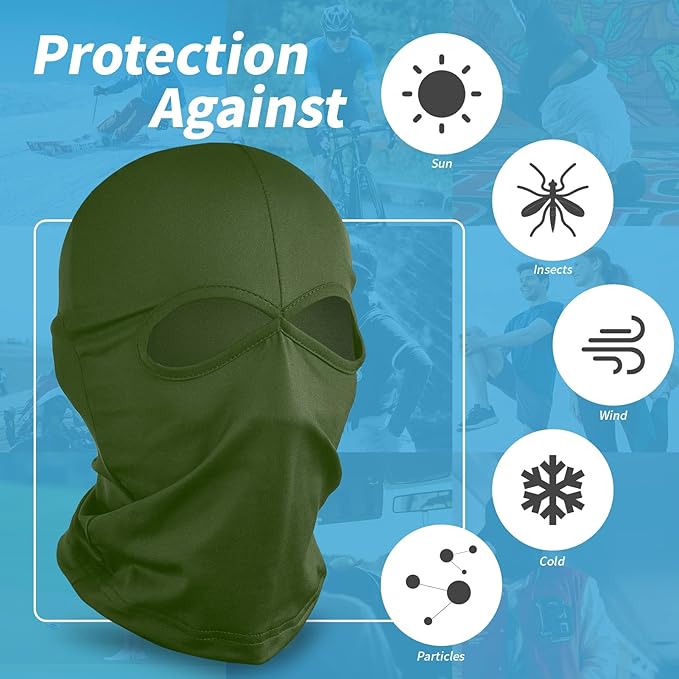 YESLIFE Ski Mask, Balaclava Face Mask for Boys and Girls – Cosplay Costume Accessory for Halloween Party