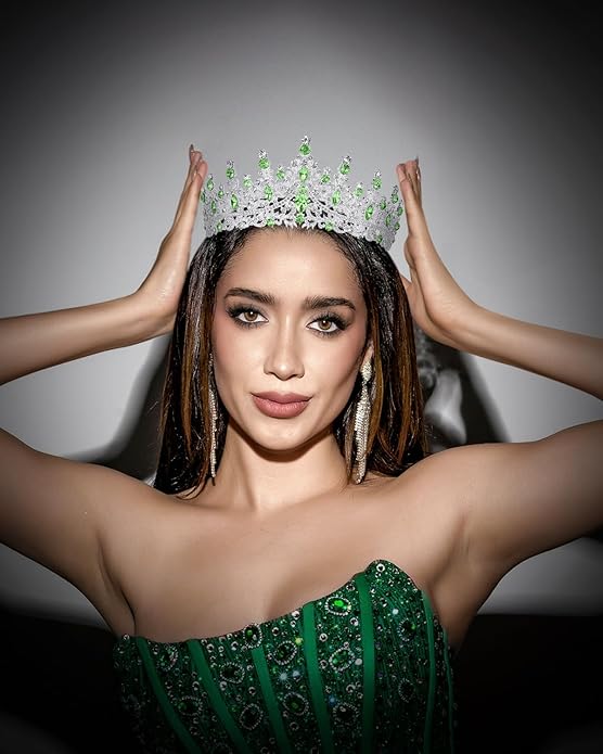 Crowns for Women - Tiaras for Women Crystal Queen Crown for Birthday Costume Party Celebration