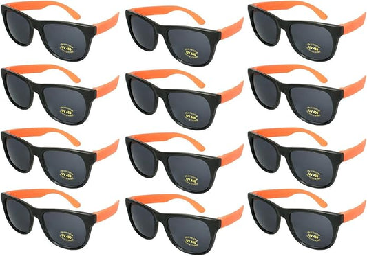 EDGEIWEAR 80s Neon Party Sunglasses for Adult Party Favors with CPSIA certified-Lead(Pb) Content Free