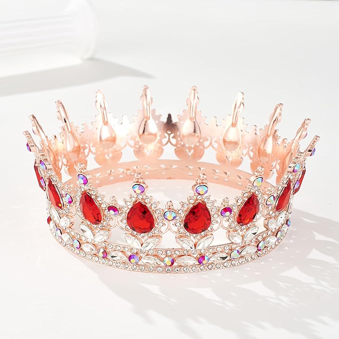 Queen Crown Rhinestone Wedding Crowns and Tiaras for Women Costume Party Hair Accessories Princess Birthday Crown Crystal BridalCrown