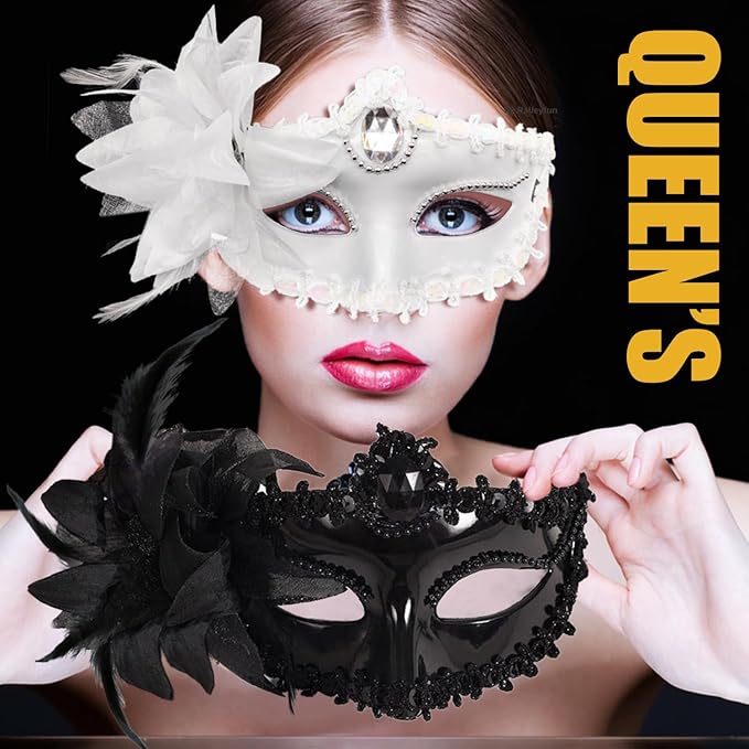Masquerade Mask for Women Venetian Halloween Carnival Masks for Party Prom Ball