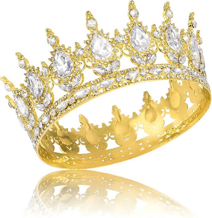 Crown for Women Crystal Rhinestone Wedding Tiara Queen Hair Accessories for Birthday Prom Pageant Princess Headband