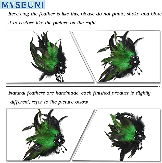 2025 New Green Masquerade Masks for Women with Feathers - Mardi Gras Masks for Women - Mascarade Venetian Mask for Masquerade Party, Halloween Cosplay Prom, Christmas,Birthday