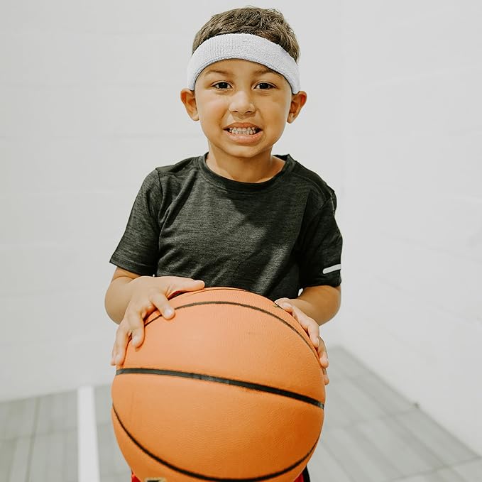 Suddora Toddlers Headbands, Sports Sweatbands for Kids, Non-Slip and Lightweight Fabric Bands for Youth Basketball, Soccer, and Tennis, Moisture-Wicking Bands for Cosplay & Costumes