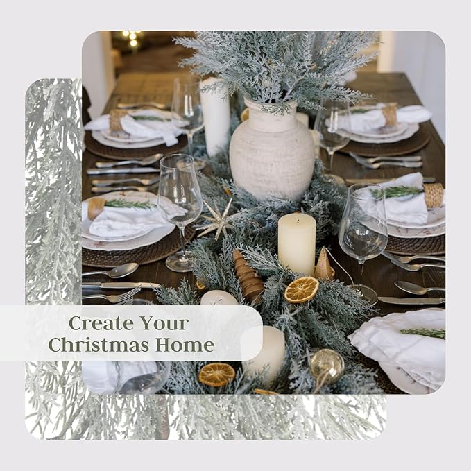 CG Hunter Holiday Collection Faux Garland, Premium Artificial Indoor and Outdoor Large 6-ft Magnolia, Eucalyptus, Pinecone, Needle Pine Christmas Garland, Christmas Decorations and Holiday Greenery