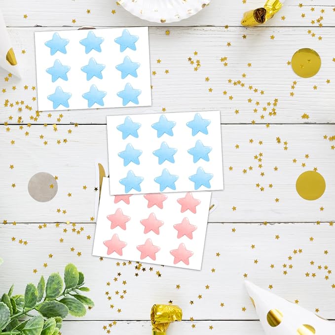 LNOKRIM Gender Reveal Party Games, Bear Theme Baby Gender Reveal Voting Board Sign, 54 Boy Girl Voting Stickers, He or She, Gender Reveal Party Centerpiece Decorations (12x17)