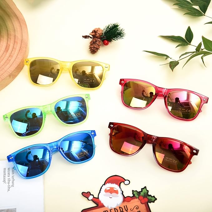 Fsmiling Neon Sunglasses Bulk Adult Party Sunglasses 80s Glasses Shades for Men Women Party Favors-15Pack,UV Protection