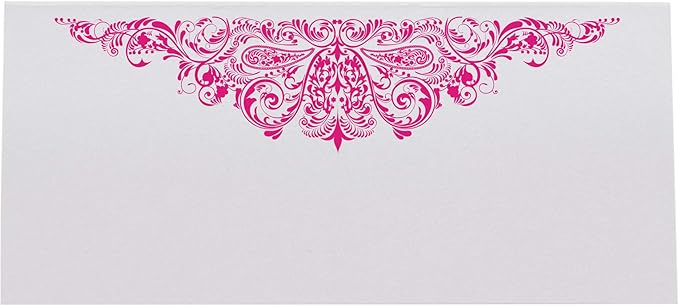 Paisley Place Cards, Fuschia (Choose Color), Set of 60, Pre-cut and Scored - Wedding, Party, Dinner, and Special Events - Made in the USA