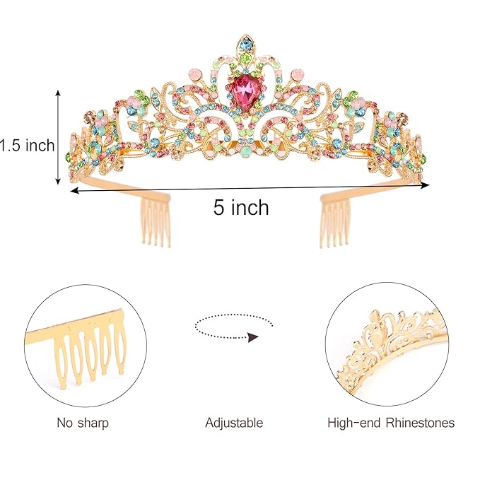 Birthday Girl Tiara and Crown with Sash, Headband and Party Decorations