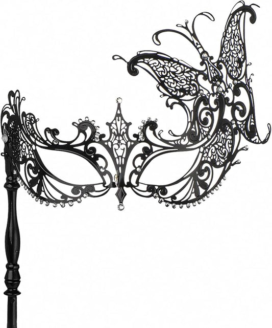 YU FENG Venetian Masquerade Mask for Women Couples Besties-Prom,Balls,Mardi Gras,Halloween and Parties Costume Mask