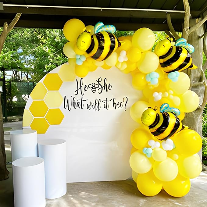 90pack Yellow Balloons Different Size 18/12/10/5 Inch Yellow Balloon Garland Arch Kit for Graduation, Wedding, Birthday, Baby Shower, Sunflower and Honeybee Theme Party Decorations