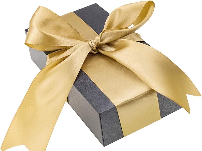 ATRBB 25 Yards 1-1/2 inch Wide Satin Ribbon Perfect for Wedding,Handmade Bows and Gift Wrapping(Dark Gold)