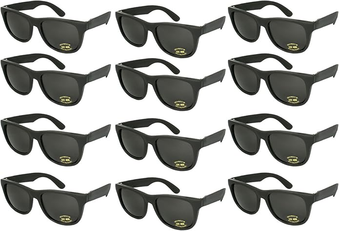 EDGEIWEAR 80s Neon Party Sunglasses for Adult Party Favors with CPSIA certified-Lead(Pb) Content Free