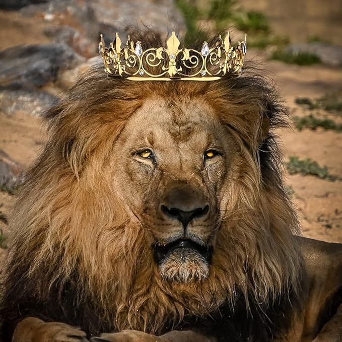 AOPRIE King & Queen Artemis Tiara and Crown for Women Men Crystal Hair Accessories for Wedding Prom Bridal Birthday Party Halloween Costume Christmas Gifts Gold Princess Tiara for Girls Boys