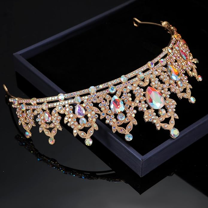 tiaras and crowns for women queen crowns for Women and Girls Crystal Princess Tiaras Rhinestone Tiaras For Wedding Bridal Birthday Prom Pageant Party