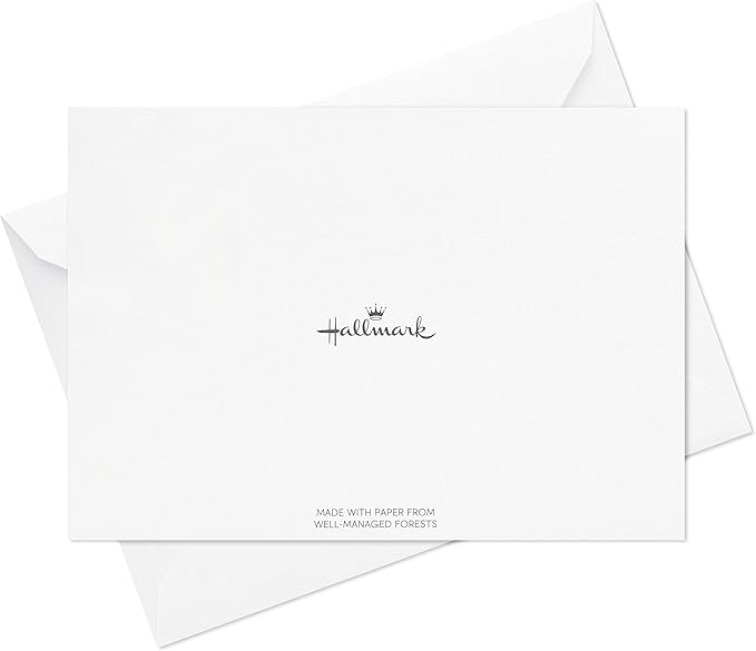 Hallmark Thank You Cards Assortment, Black and Gold Geometric (40 Thank You Notes with Envelopes for Wedding, Business, Graduation, All Occasion)