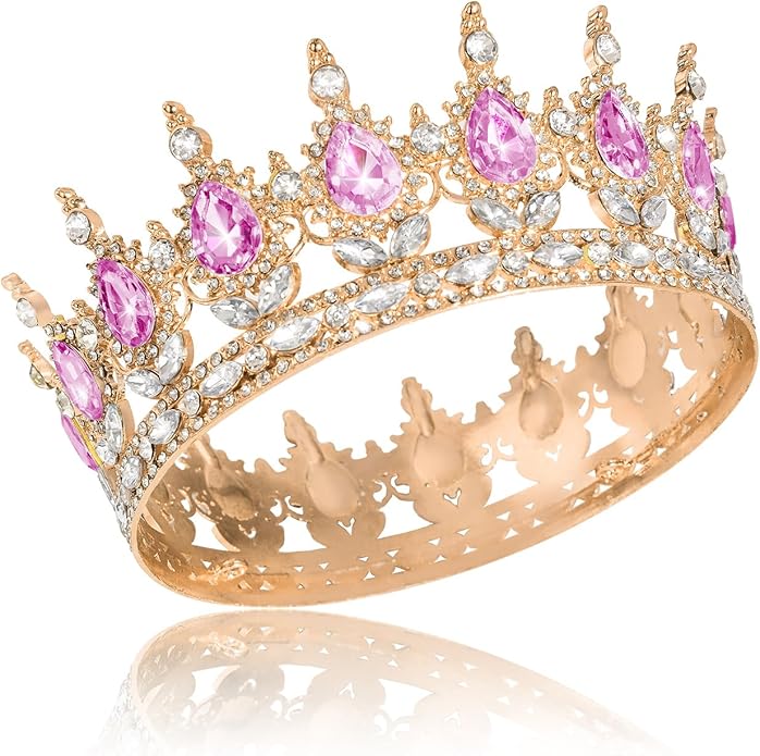 Crown for Women Crystal Rhinestone Wedding Tiara Queen Hair Accessories for Birthday Prom Pageant Princess Headband