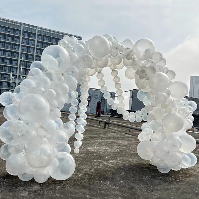 KAWKALSH 200pcs Clear Balloons 5 Inch, Small Mini Latex Balloons for Party Birthday Baby Shower Anniversary Festival Arch Garland Decoration