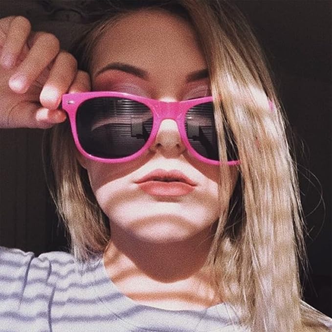 12 Pack Neon Colors Sunglasses Classic Retro Party Favors Sunglasses for Unisex Adult
