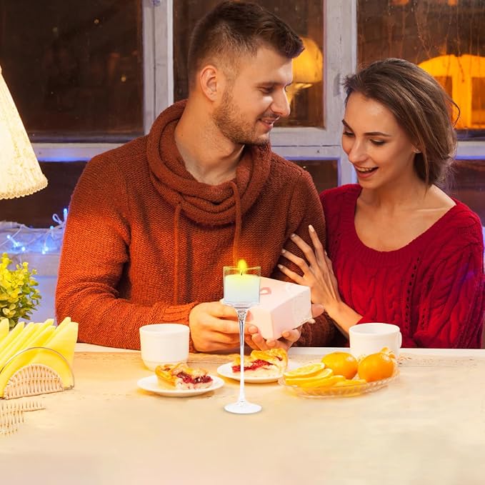 White Votive Candles, 9 Packs Small Unscented 1.5 Inch Diameter Wax Candles for Christmas Valentine's Day Wedding, Party, Table, Holiday & Home Decoration - 8 Hours Burn Time (1.5" W x 1.25" H)