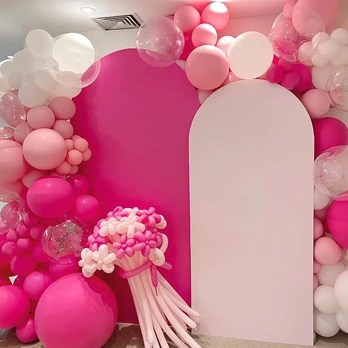 Hot Pink Balloons, 66pack 12inch Dark Pink Latex Party Balloons for Wedding, Birthday, Graduation, Bridal Shower, Baby Shower, Gender Reveal, Anniversary, Anniversary Party Decorations