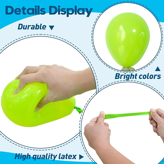 125 pcs Rainbow Latex 5 Inch Balloons, Small Balloons for Balloon Garland or Balloon Arch as Party Decorations, Birthday Decorations, Anniversary Party Decoration