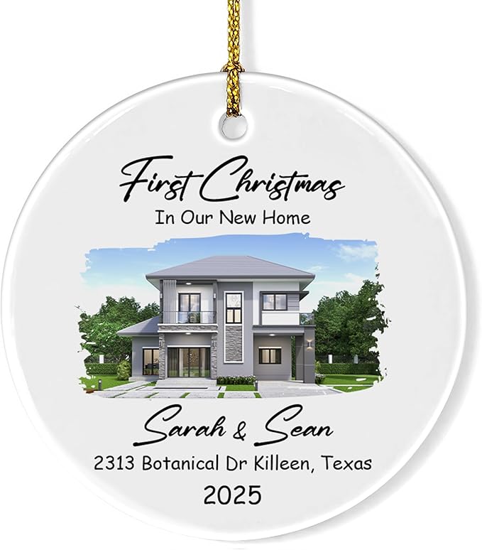 Personalized Crystal Christmas Ornaments with Photo, Custom Christmas Photo Tree Glass Ornaments, Elegant Crystal Keepsake for Family, Couples, Weddings & Christmas 2025 Gifts (#PGO03)