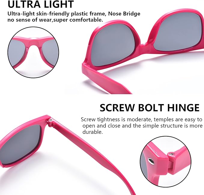Eyegla Sunglasses Bulk Adults Party Sunglasses 80s Glasses Shades for Party Favors 8/10/20/30Pack