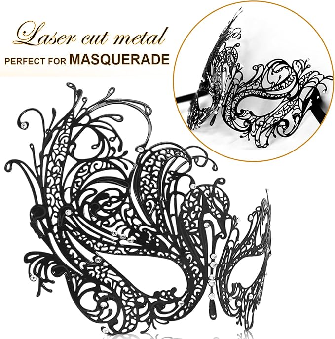 Masquerade Mask for Women Men Couple Venetian Mask Roman Greek Mask for Halloween Costume Party Prom