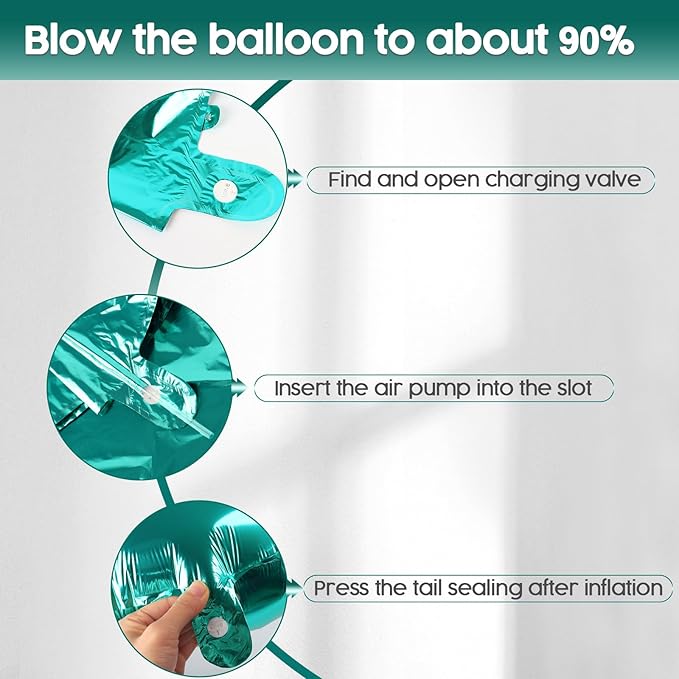 2026 Balloon - Teal Birthday Number Balloons, 40 Inch Large Foil Balloons for Men Women Boys Girls Teal Themed Birthday Decorations，Number 2026 Balloon