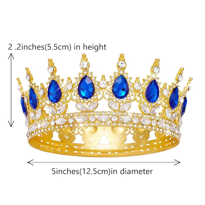 Queen Crown Rhinestone Wedding Crowns and Tiaras for Women Costume Party Hair Accessories Princess Birthday Crown Crystal BridalCrown