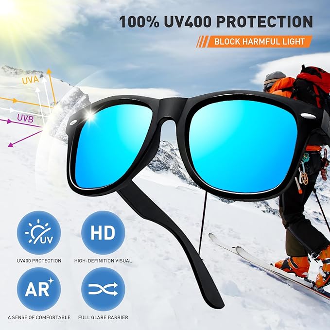 10/20 Pack Colored Sunglasses Mirrored Lens Bulk Party Glasses Classic Eyewear Birthday Beach Pool Unisex Adults