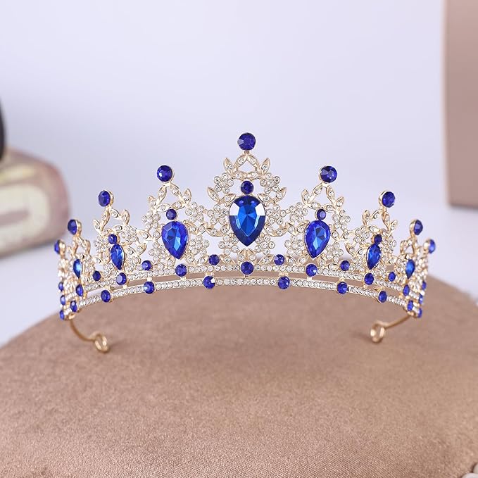 Princess Tiara and Crown for Women Wedding Tiaras for Bridal girls Tiaras and Crystal Crowns Rhinestone Headband Metal Hair Accessories for Costume Birthday Party Prom Gifts