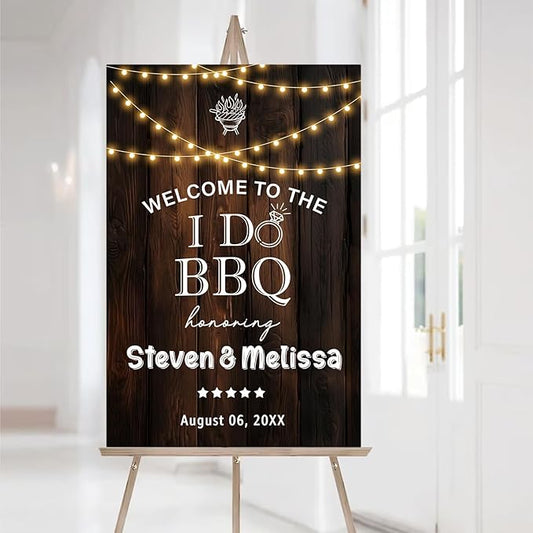 Personalized I Do BBQ Wedding Engagement Party Yard Sign, Welcome To The I Do BBQ Party Sign, I Do BBQ Welcome Sign, I Do Barbeque Sign, BBQ Signs For Outside, I Do BBQ Decorations